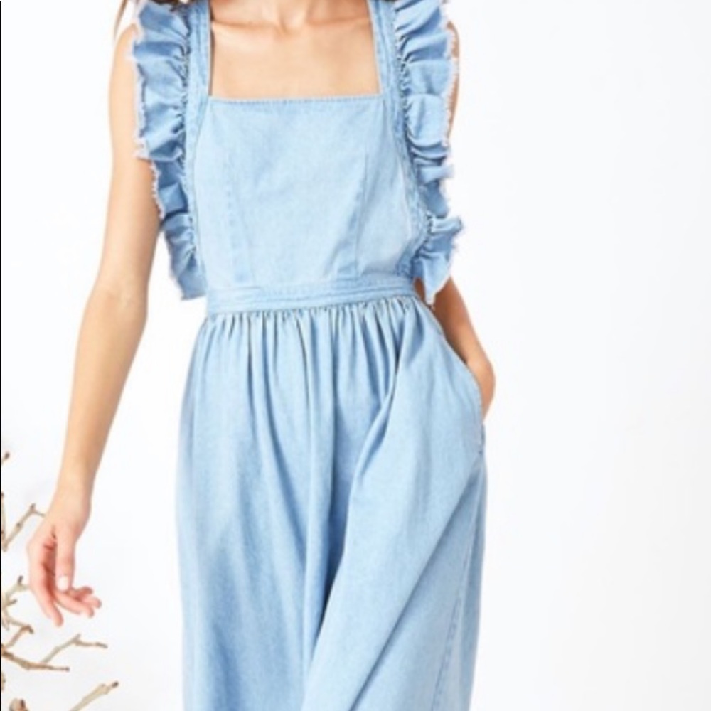 Ulla Johnson Denim Apron Dress
